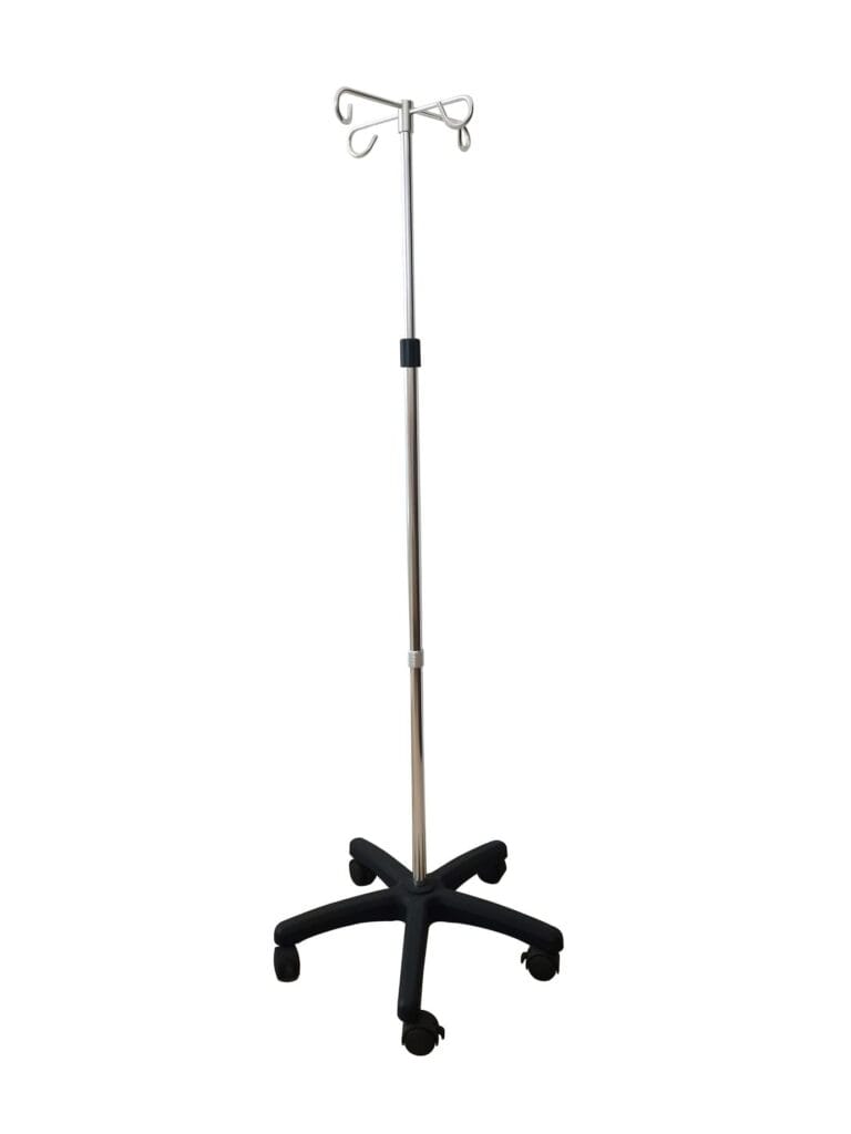 Stojak na kroplówki składany z kółkami 4 zaczepy STAND-TIM Timago